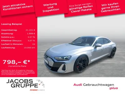 Audi Audi e-tron GT S qu. Black/Facelift/S-Sitze/Pano/Laser/HuD/ACC/360° im Leasing von LeasingMarkt.de