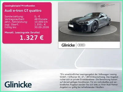 Audi Audi e-tron GT quattro Matrix  Pano B&O Aktivfahrwerk im Leasing von Null-Leasing