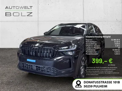 Skoda Skoda Kodiaq 2.0 TDI Sportline 4x4 LED NAVI AHK PANO im Leasing von Null-Leasing