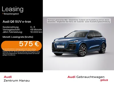 Audi Audi Q6 e-tron quattro S-LINE*EDITION-ONE-BLUE*NAVI*M im Auto Abo von Mobile.de