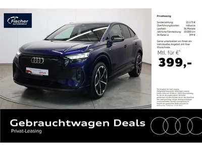 Audi Audi Q4 e-tron Sportback S line 55 qu. AHK/21''/P-Dac im Leasing von Null-Leasing