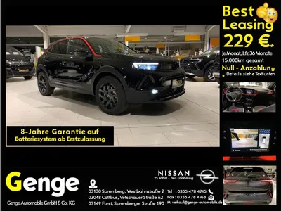 Opel Opel Mokka-e GS Line, Winter-Paket,Park & GO Paket, 1 im Leasing von Null-Leasing