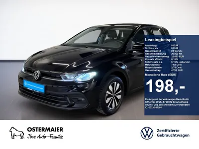VW Volkswagen Polo GOAL 1.0TSI 116PS DSG ACC.AHK.KAMERA.NAVI+V im Leasing von Null-Leasing