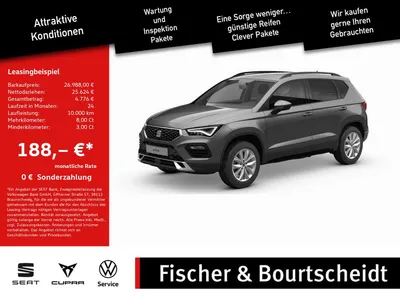 Seat Seat Ateca 1.0 TSI Style SHZ NAVI ACC FACEL. LED 360° im Leasing von Null-Leasing