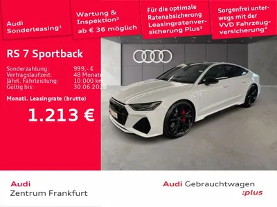 Audi Audi RS7 Sportback quattro tiptronic B&O HuD PANO im Leasing von Null-Leasing