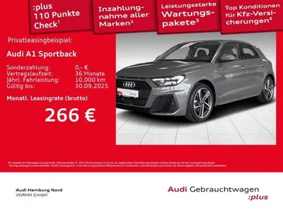 Audi Audi A1 Sportback 30 TFSI S tronic S line Sonos Acc im Auto Abo von LeasingMarkt.de