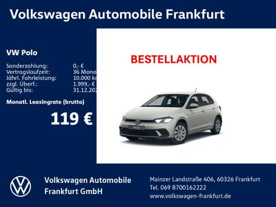VW Volkswagen Polo Life 1,0 l 59 kW (80 PS) 5-Gang im Auto Abo von Mobile.de