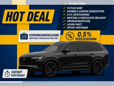Volvo Volvo XC90 T8 Plus Black Edition AWD | Gewerbeleasing | Sofort verfügbar! 🔵🟡 im Leasing von LeasingMarkt.de