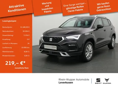 Seat Seat Ateca 1.5 TSI Road Edition AHK ACC FACEL. LED im Auto Abo von Null-Leasing