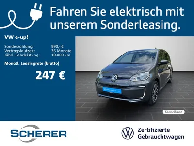 VW Volkswagen e-up! EDITION,*SOC-WERT 98%* *3,99%*,RFK,SHZ,GRA im Leasing von Null-Leasing