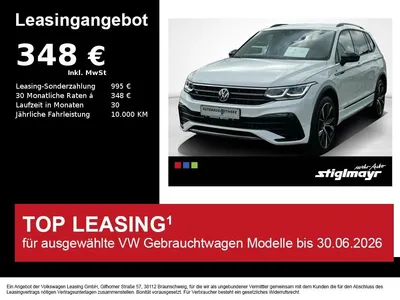 VW Volkswagen Tiguan Allspace R-line 2.0 TSI 4M AHK+IQ+STANDHZ im Leasing von Null-Leasing