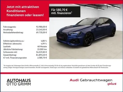 Audi Audi RS4 Avant 2.9 TFSI quattro Matrix im Auto Abo von LeasingMarkt.de