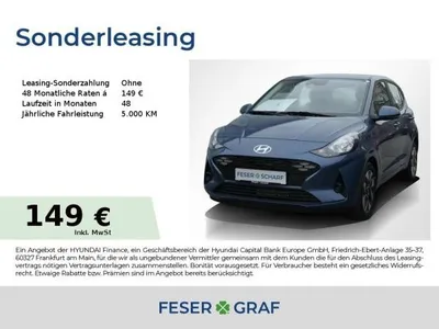 Hyundai Hyundai i10 TREND&KOMFORT-PAKET NAVI KAMERA SHZ LHZ im Auto Abo von LeasingMarkt.de