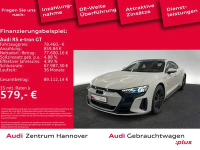 Audi Audi RS e-tron GT Head-Up Laser Pano B&O im Auto Abo von Null-Leasing