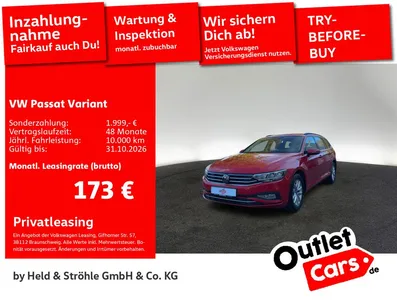 VW Volkswagen Passat Variant 2.0 TDI DSG NAVI KAM LED SHZ ACC im Leasing von Null-Leasing