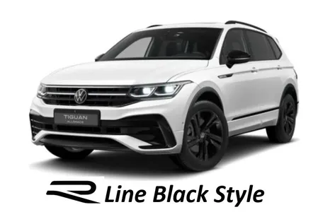 VW VW Tiguan Allspace 2.0 TDI 193PS R Line Black Style Navi AHK 7 Sitzer im Auto Abo von Null-Leasing