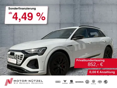 Audi Audi Q8 e-tron 50 QU S-LINE ED MATRIX+NAV+ACC+AIR+AHK im Leasing von Null-Leasing