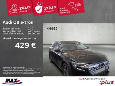 Audi AUDI Q8 e-tron 50 ADVANCED QUAT MATRIX-LED+NAVI+LEDER im Auto Abo von Null-Leasing