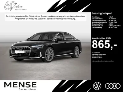 Audi Audi S8 quattro tiptronic Matrix HUD Pano Standhzg LM im Leasing von Null-Leasing