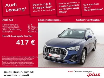 Audi Audi Q3 S line 35 TDI S tr. RFK NAVI VIRTUAL LED im Auto Abo von LeasingMarkt.de
