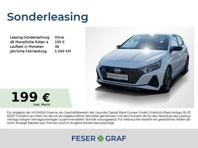 Hyundai Hyundai i20 N-LINE NAVI KAMERA LED SHZ LHZ CARPLAY im Auto Abo von LeasingMarkt.de
