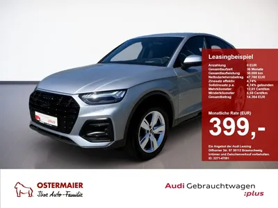 Audi Audi Q5 Sportback ADVANCED 45 TFSI QUATTRO AHK.HuD.MA im Leasing von Null-Leasing