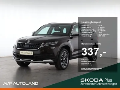 Skoda Skoda KODIAQ 2.0 TDI DSG 4x4 SCOUT | STANDHEIZUNG | im Auto Abo von Null-Leasing
