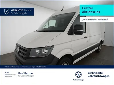 VW Volkswagen Crafter Kasten Mittel Navi RearView PDC DAB+ im Leasing von Null-Leasing