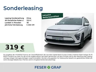 Hyundai Hyundai KONA Kona TREND NAVI SHZ LHZ LED KLIMA CARPLAY V2L im Leasing von LeasingMarkt.de