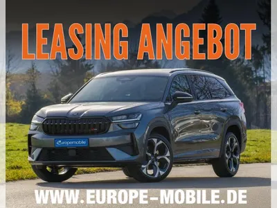 Skoda Skoda Kodiaq RS TOP 2.0 TSI 195kW 4x4 DSG (UVP 66.009€) 7-SITZE/PANO/MATRIX/TRAILER/WINTER/360/CANTON/4J.GARANTI im Leasing von LeasingMarkt.de