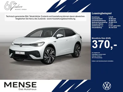 VW Volkswagen ID.5 Pro Performnace IQ.Light Matrix CarPlay AHK im Leasing von Null-Leasing