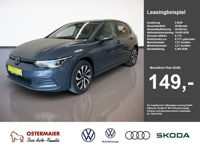 VW Volkswagen Golf ACTIVE 1.5 TSI 150PS. LED.NAV.ACC.STHZG.SHZ im Leasing von Null-Leasing