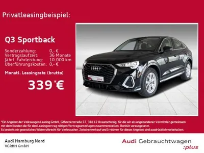 Audi Audi Q3 Sportback 40 TFSI S line quattro S tronic Nav im Auto Abo von LeasingMarkt.de