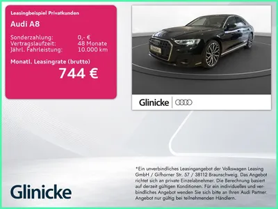 Audi Audi A8 50 TDI qu. AHK Matrix LM 21" B&O 360° Leder A im Leasing von Null-Leasing