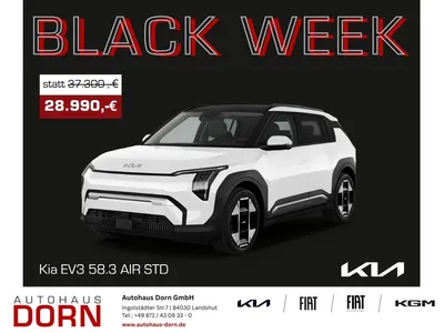 Kia Kia EV3 58.3 kWh Air Navi Klima Rückfahrkamera uvm. im Auto Abo von Mobile.de
