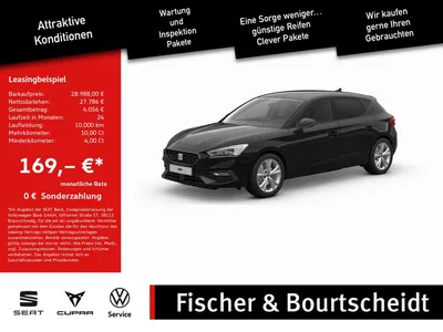 Seat Seat Leon 1.5 eTSI FR SHZ NAVI ACC FACEL. MATRIX-LED im Leasing von Null-Leasing