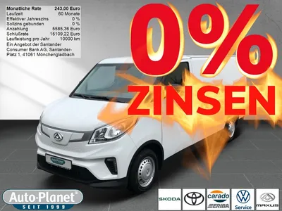 Maxus Maxus eDeliver 3 L2 Kasten **40% RABATT*5x VERFÜGBAR** im Auto Abo von Null-Leasing