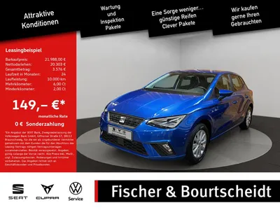 Seat Seat Ibiza 1.0 TSI Style KAMERA NAVI ACC FACEL. LED im Leasing von Null-Leasing