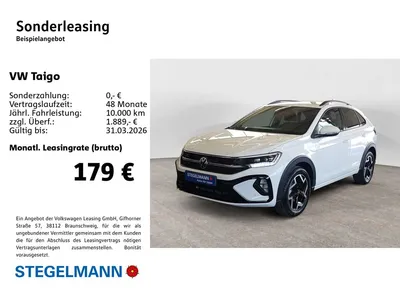 VW Volkswagen Taigo 1,0 l TSI OPF 6-Gang-Schaltgetriebe R-Line im Auto Abo von Null-Leasing