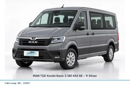 MAN MAN TGE Kombi Basic 3.180 4X4 SB 9-Sitzer im Auto Abo von Carfino
