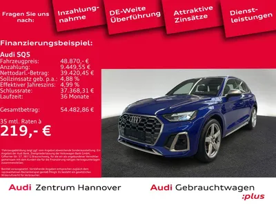 Audi Audi SQ5 3.0 TDI Kamera LED Navi virtual im Auto Abo von Null-Leasing