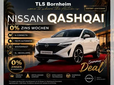 Nissan Nissan Qashqai N-CONNECTA *Gewerbekracher* weiß 158 PS Autom. 360 Grad el. Heckklappe im Leasing von LeasingMarkt.de