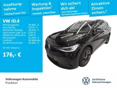 VW Volkswagen ID.4 GTX Navi AHK IQ.LIGHT - LED-Matrix-Scheinwerfer im Auto Abo von LeasingMarkt.de