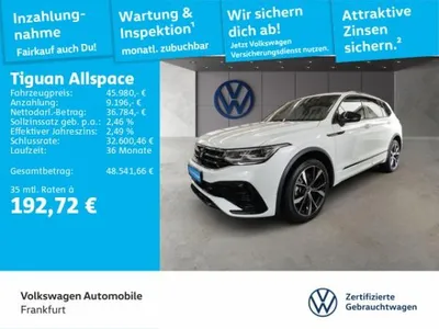 VW Volkswagen Tiguan Allspace 2.0 TDI DSG 4Motion R-Line Navi IQ.Light DAB+ FrontAssist im Auto Abo von LeasingTime
