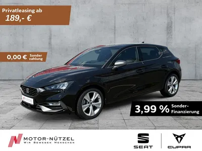 Seat Seat Leon 2.0 TDI DSG FR-LINE LED+NAV+APP+ACC+SHZ+RFK im Leasing von Null-Leasing