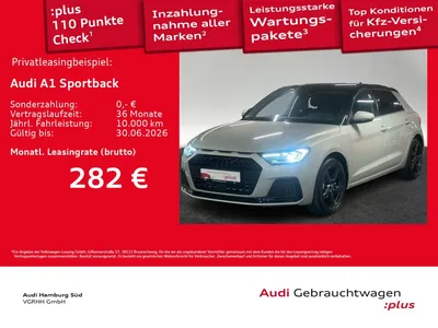 Audi Audi A1 Sportback 25 TFSI advanced S tronic LED/OPTIK im Leasing von Null-Leasing