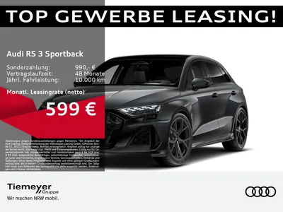 Audi Audi RS3 Sportback TFSI Q PANO SPORT-AGA MATRIX OPS+ im Leasing von Null-Leasing
