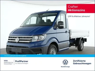 VW Volkswagen Crafter 35 Pritsche Mittel AHK ACC Navi Euro6 ZV im Auto Abo von LeasingMarkt.de