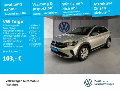 VW Volkswagen Taigo 1.0 TSI Life Navi FrontAssist DAB+ LED cs13mv im Auto Abo von LeasingMarkt.de