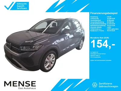 VW Volkswagen T-Cross 1.0 TSI Life CarPlay ACC LED Navi KlimaA im Leasing von Null-Leasing